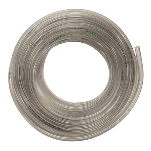 250 Feet of Made in USA Clear Hose Food-Grade PVC Tubing 1/2" OD 3/8" ID