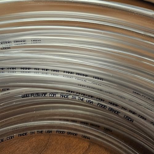 250 Feet of Made in USA Clear Hose Food-Grade PVC Tubing 1/2" OD 3/8" ID
