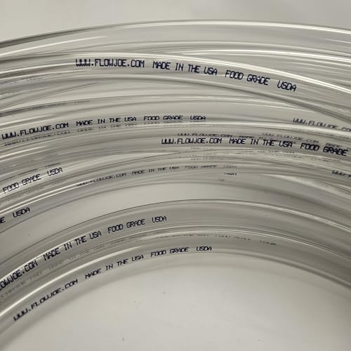 250 Feet of Made in USA Clear Hose Food-Grade PVC Tubing 1/2" OD 3/8" ID