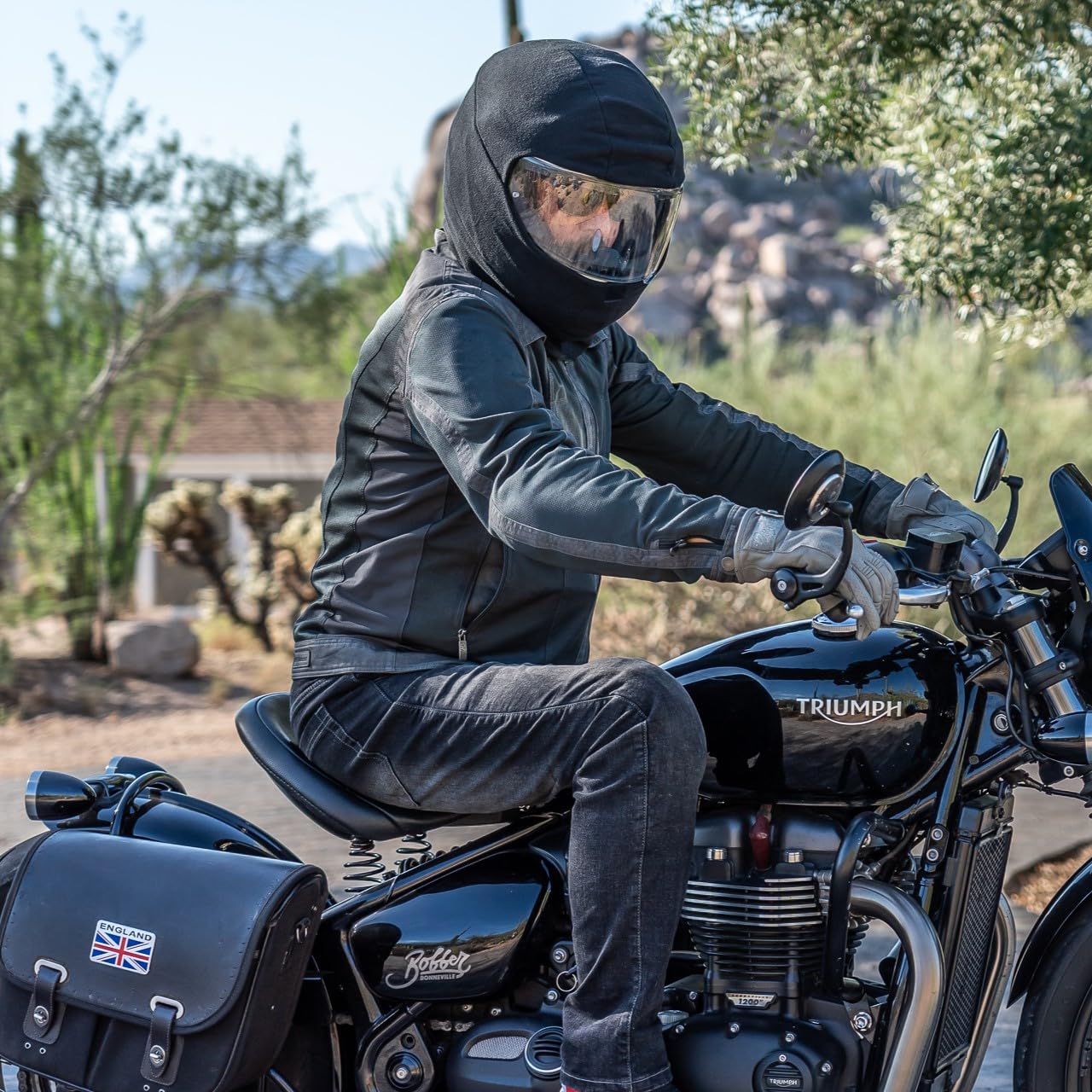 Headwind Fleece Helmet and Neck Cover for Motorcycle/ATV - Great for Dust Elimination, Winter Warmth or Summer Breathability and Reducing Noise - Patent Pending
